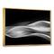 Designart - Glittering Silver Pattern - Abstract Framed Canvas art print